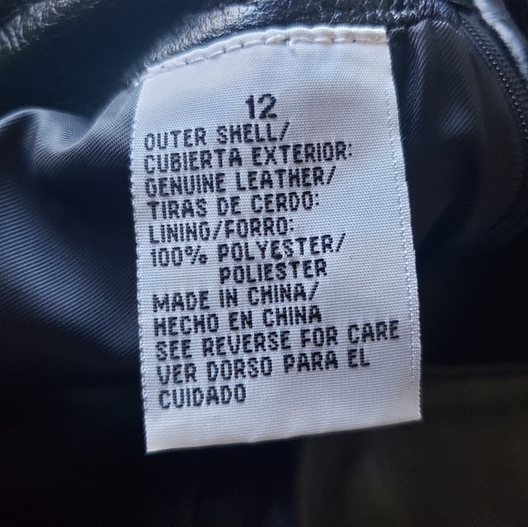 Leather Mini Skirt Jaclyn Smith ECU - Picture 4 of 8